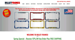 Desktop Screenshot of billetframes.com